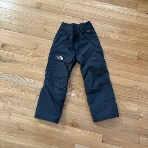 TNF dark gray snow pants boy 7-8